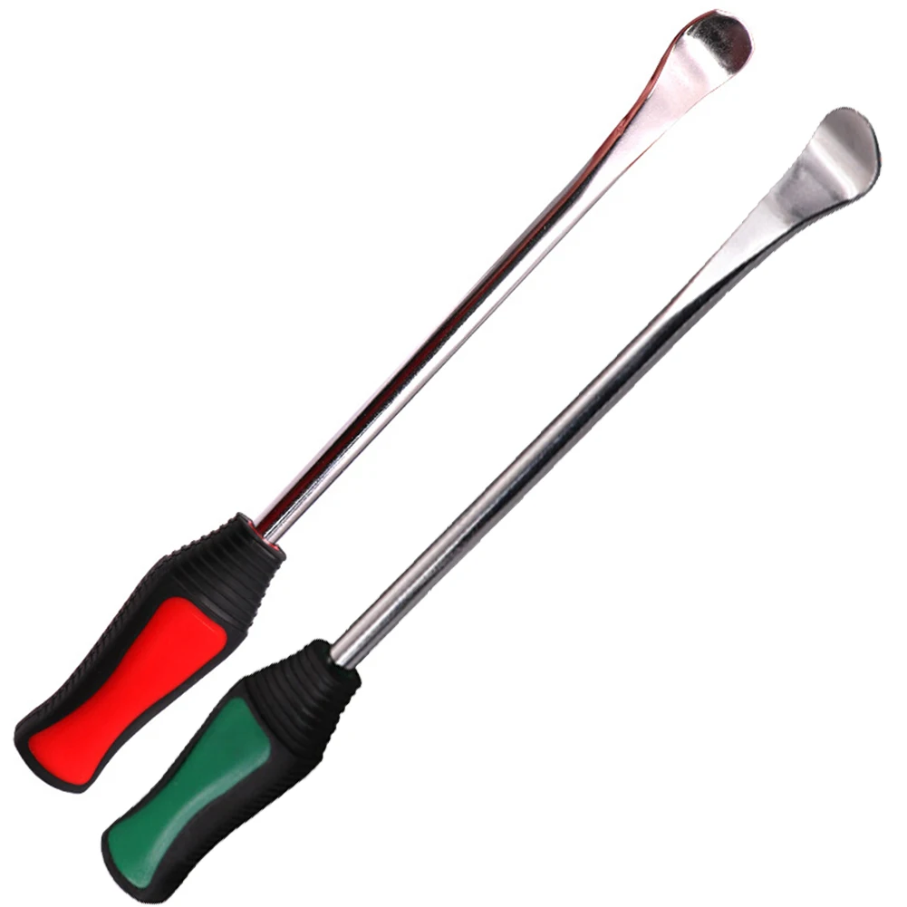 

1x Red/ Green Car Tire Iron Lever Tool Heavy Duty Tyre Changing Kit Steel Multi-function Crowbar Round Flat Head Pry Bar