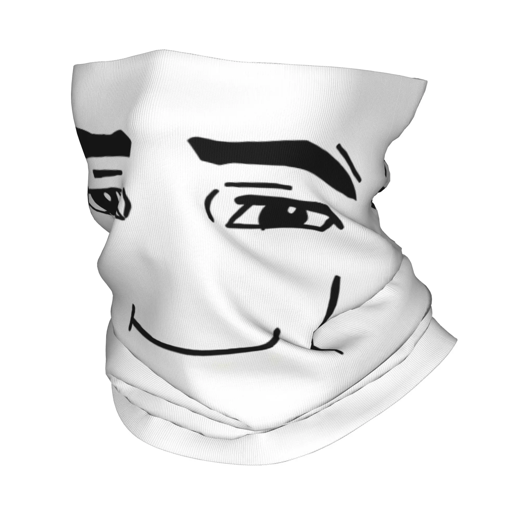 سعيد مضحك فتاة روبوت الوجه أنيمي الشتاء عقال الرقبة أدفأ النساء الرجال التزلج التخييم وشاح أنبوبي Robloxs الوجه باندانا الجراب #1