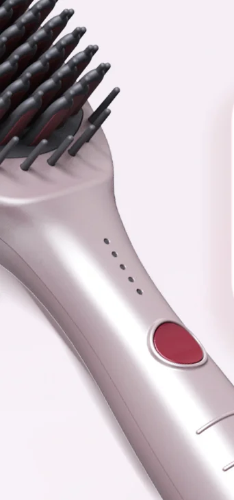 5 Colors Custom Logo Portable Professional  Hair Straightener New Flat Iron Heating Comb Brush Hair Straightener