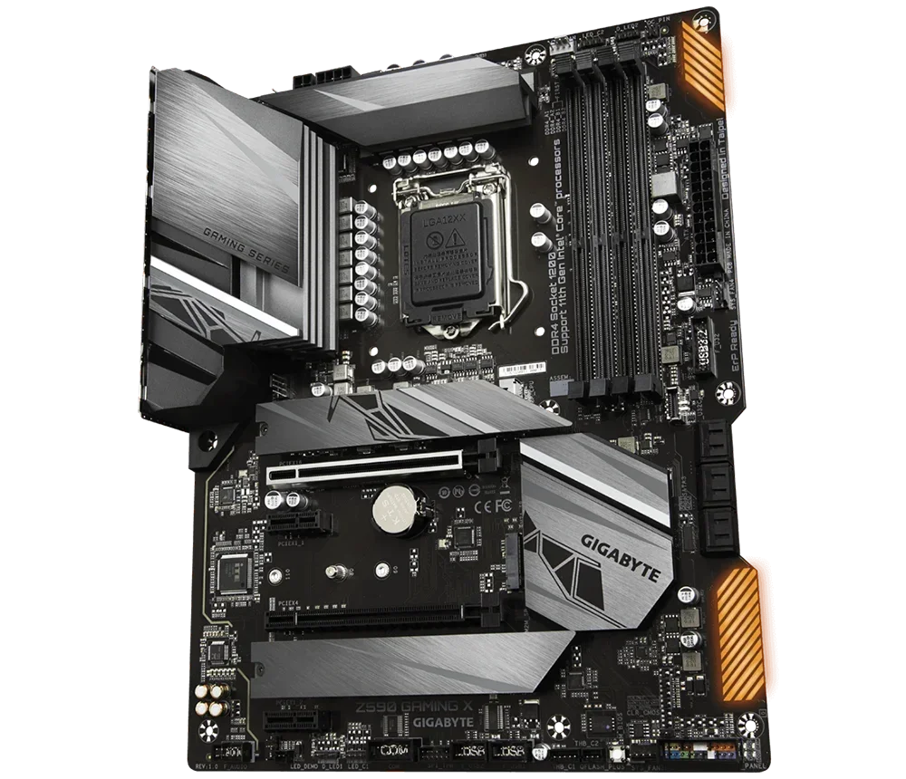 Gigabyte Z590 GAMING X Motherboard Intel Z590 LGA1200 DDR4 ATX M.2 USB2.0