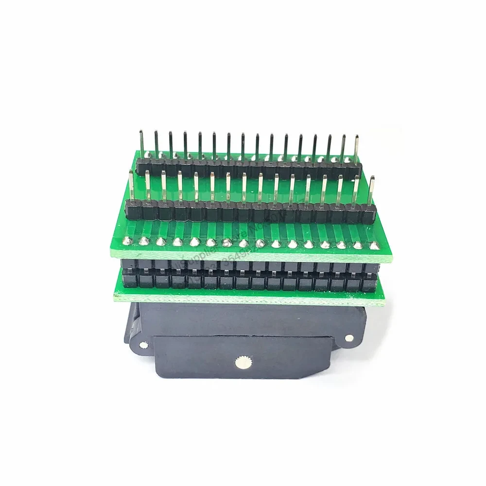 TQFP32 QFP32 TO DIP32 IC Programmer Adapter Chip Test Socket Burning Seat Integrated Circuits 0.8 Pin Pitch Flip Programming New