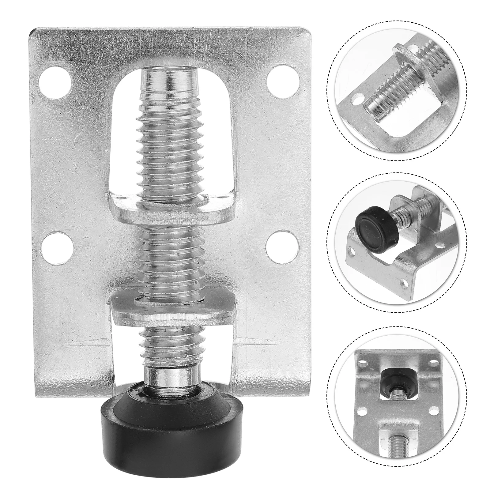 4 Pcs Wardrobe with Adjustable Legs Chair Levelers Cabinet Furniture Feet Steel Leveling Foot for