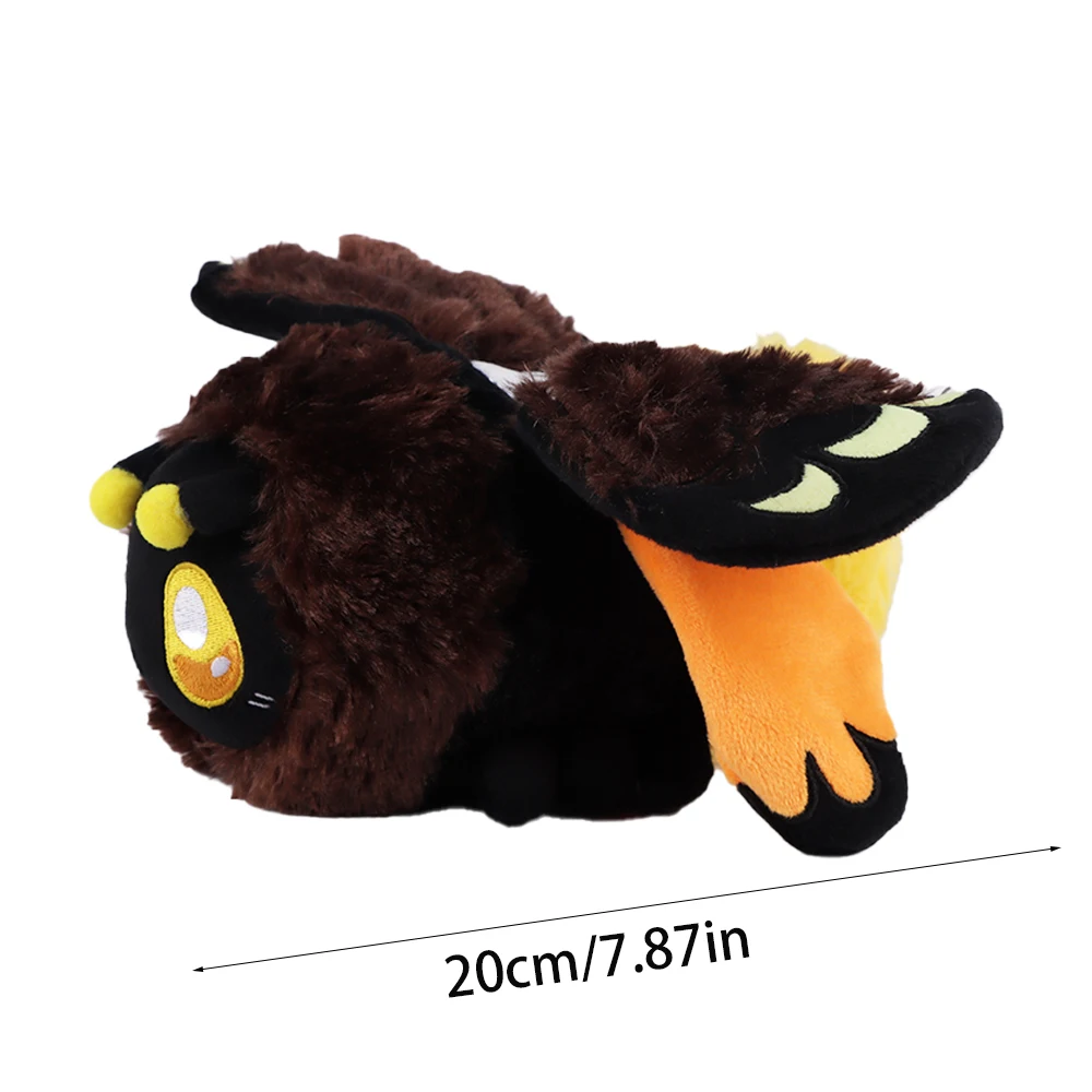 20cm Realistic Death\'s Head Hawkmoth Plush Toys Flying Moth Stuffed Animals Cute Plush Doll Toys for Children Halloween Gifts