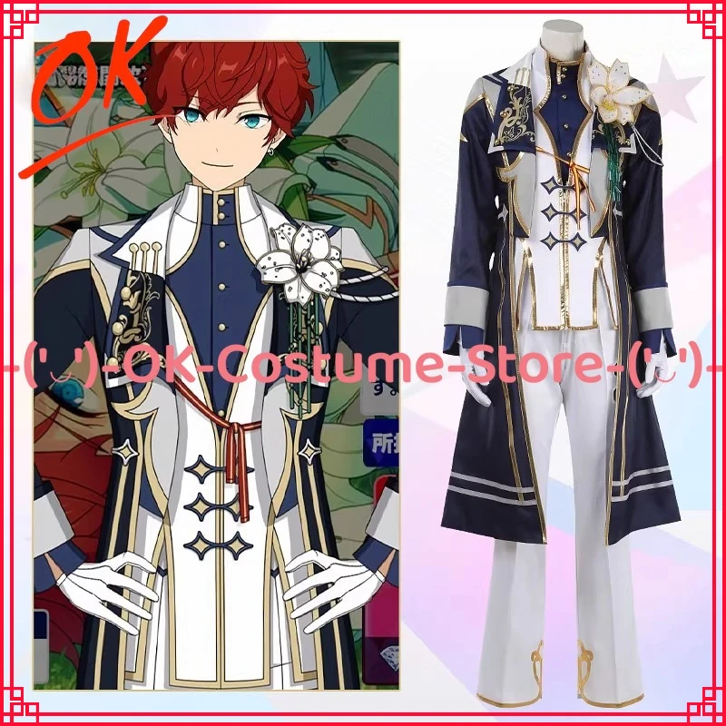 

[Customized Size] Ensemble Stars Hiiro Amagi Cosplay Costume Pure Prince ALKALOID Idol White Outfit Halloween Party Uniform Suit