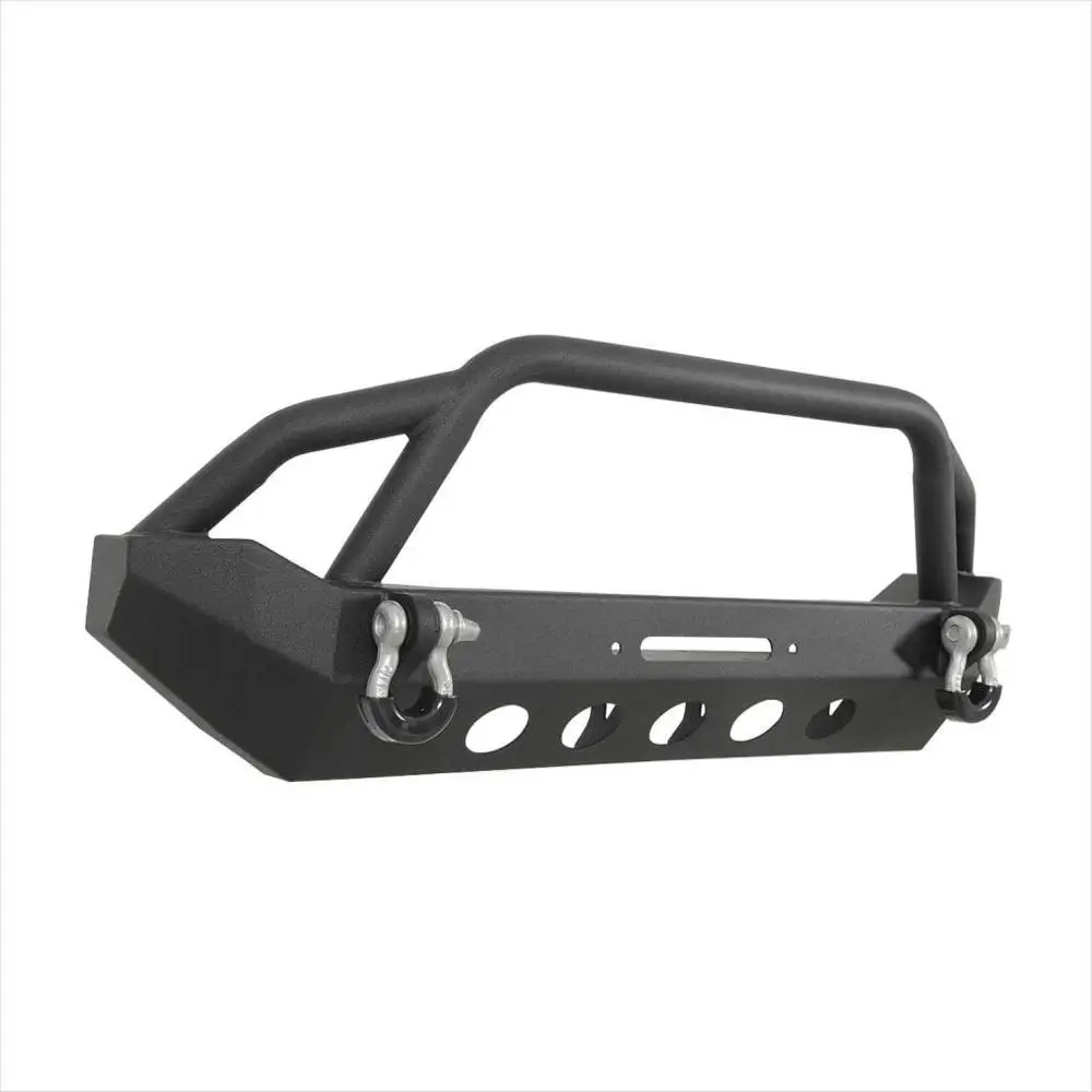 Heavy Duty Offroad Replacement Parts Steel Front Bumper With D-rings For TJ Front Bumper Guard For Wrangler YJ 87-06