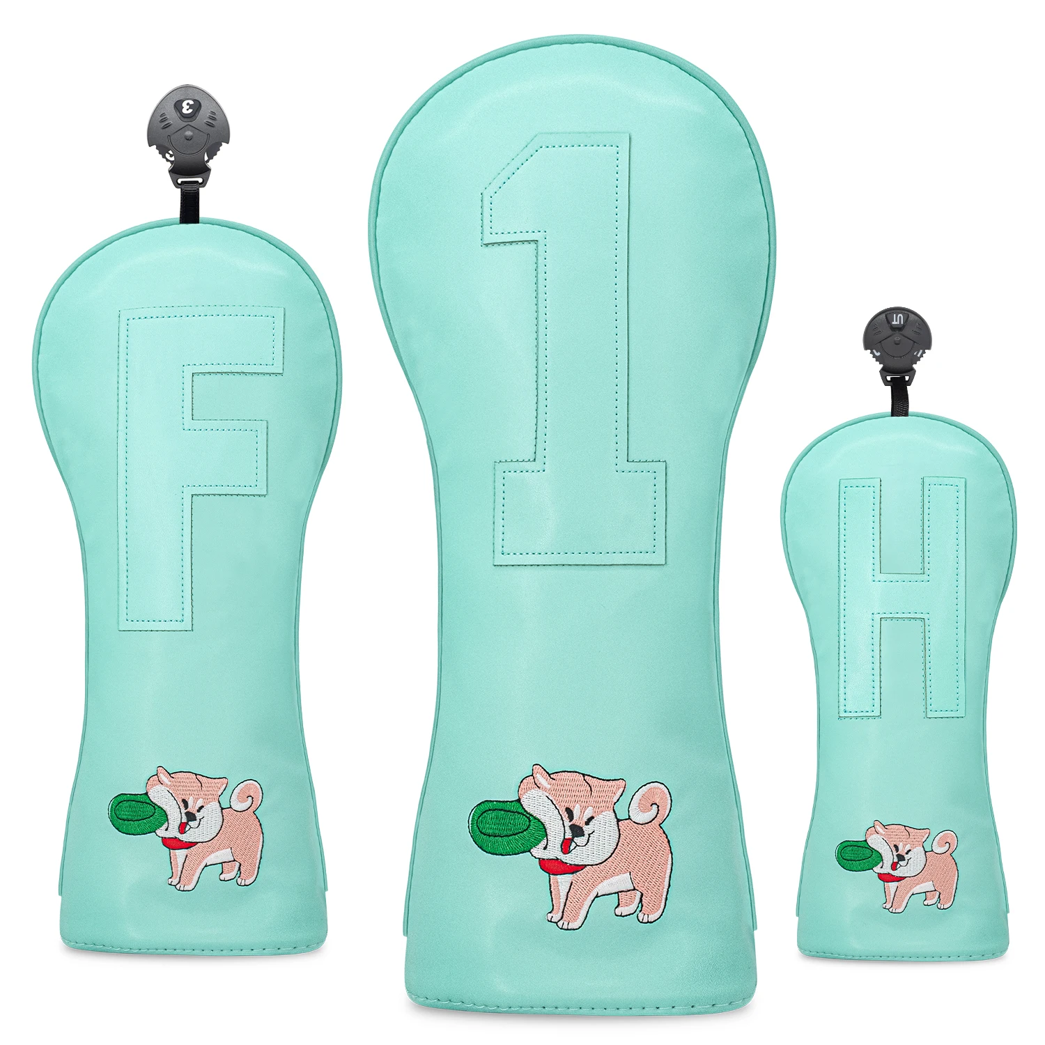 

1 шт. защитный чехол для гольфа Dog Frisbee Design, чехол для гольф-клуба, дизайн с рисунком собаки, модные и прочные, аксессуары для гольфа