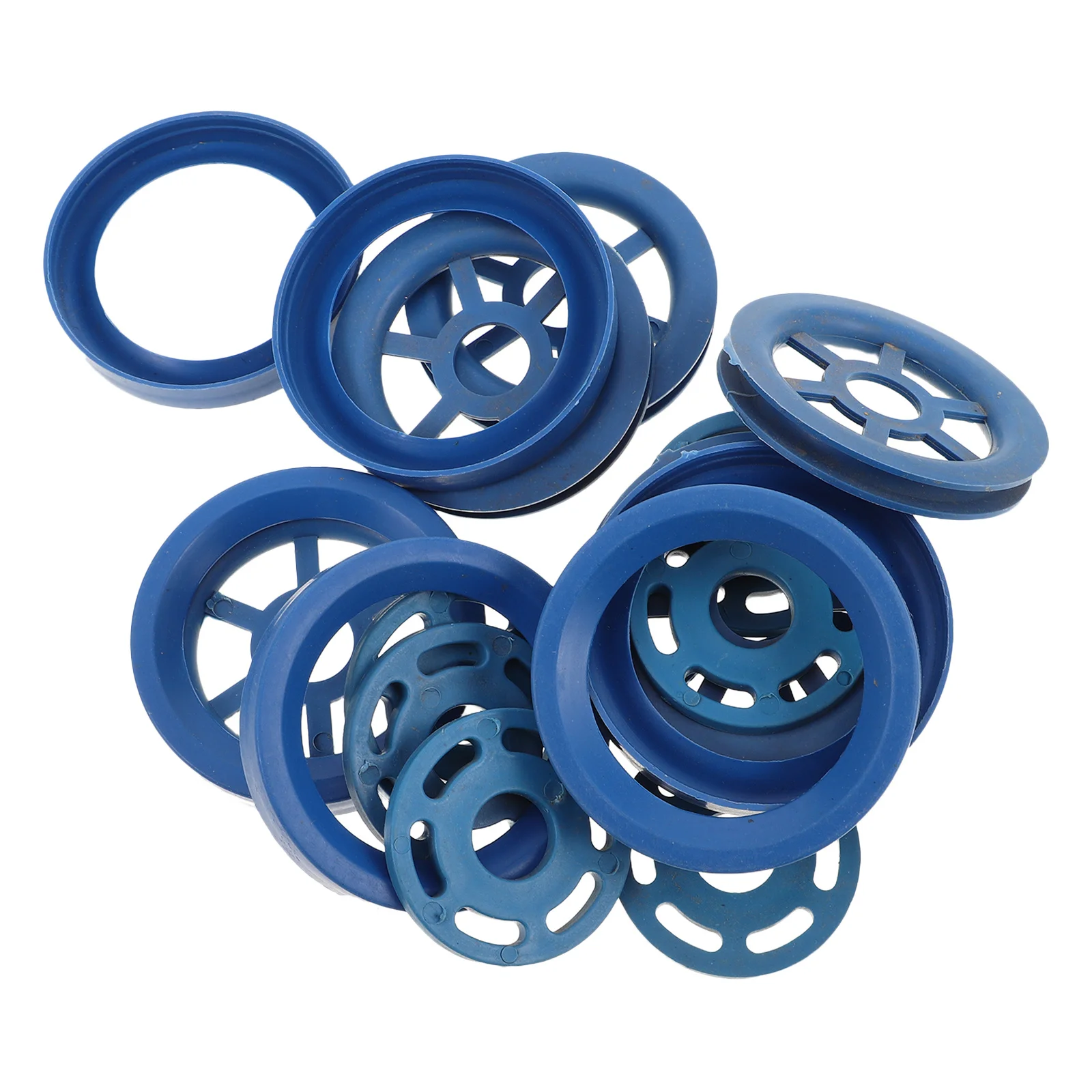 

12 set Cast Net Accessories Hand Rope Ring For Cast Nets Fishing Tool 12 Sets Improved Efficiency Blue Durable Fishing Net Ring