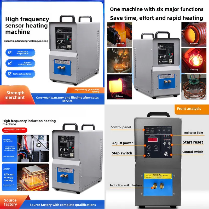 

Multifunctional High Frequency Machine Quenching Annealing Smelting Forging Welding Small Electromagnetic Induction Heating