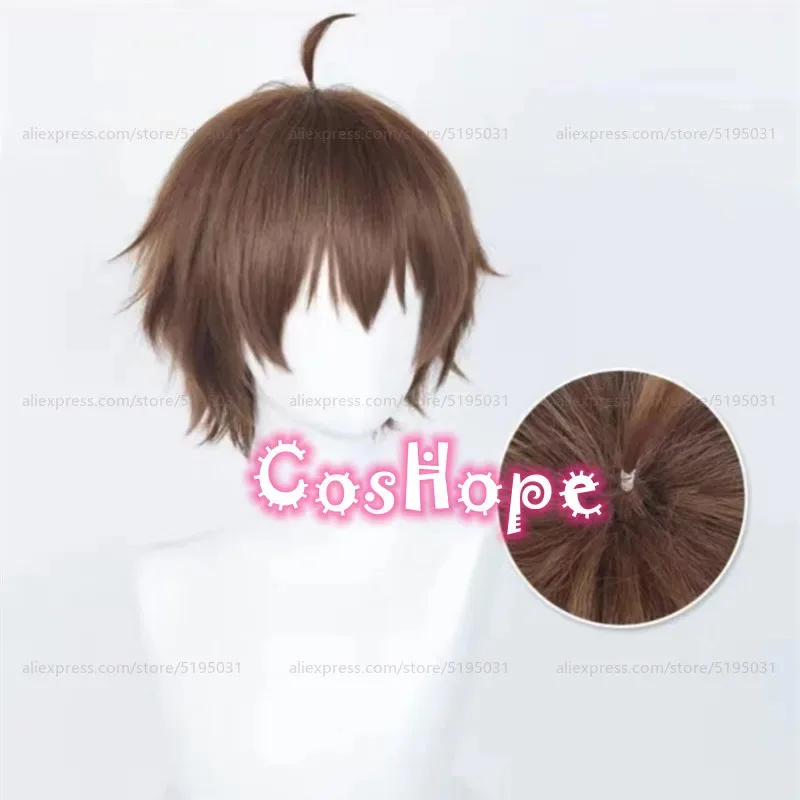 توغاشي يوتا 30 سنتيمتر شعر مستعار بني أنيمي تأثيري مقاومة للحرارة بيروكات صناعية