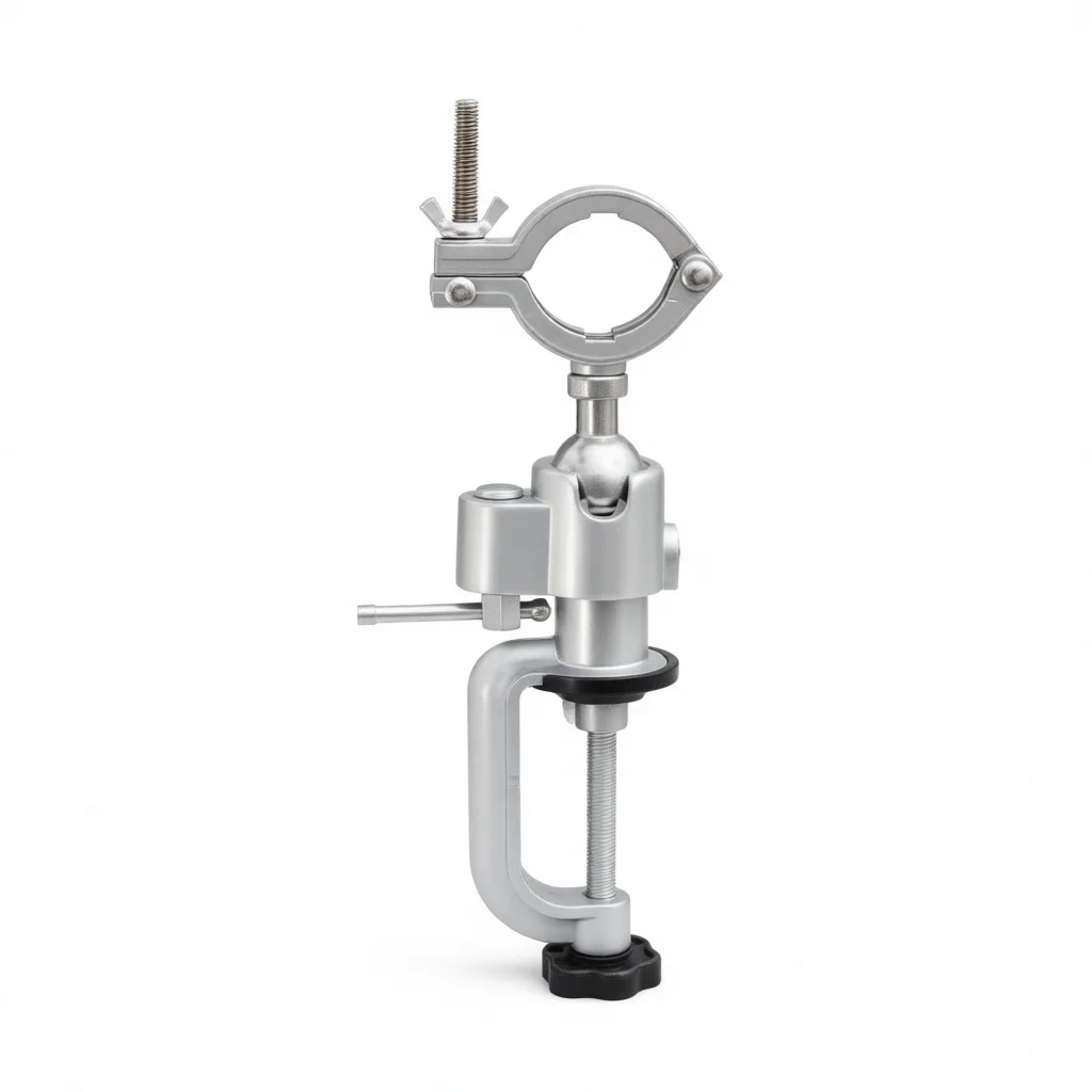 360 Degree Rotary Vise Stand For Electric Drill Grinder Aluminum Alloy Bench Clamp For Precision Drilling Task