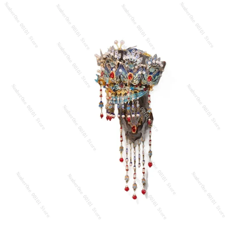 Phoenix crown refrigerator sticker | Guofeng metal assembly 3D three-dimensional puzzle manual DIY