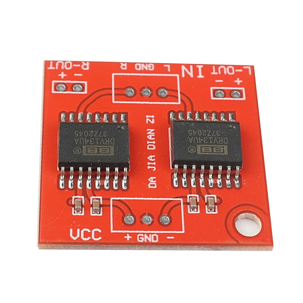 Dual Channel DRV134 Unbalanced To Balance Board Use For Balanced Input Power Amplifier Board For Dual Power Supply