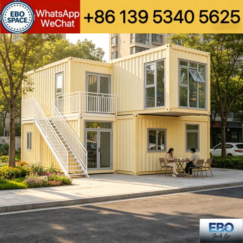 Energy Efficient Expand Prefabricated Shipping Container Cabin Noise Reduction Wall Outdoor Holiday Guest House Backyard Vacatio