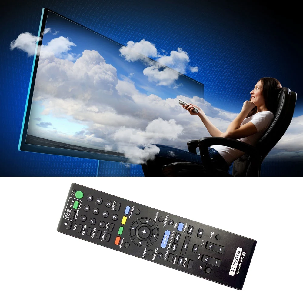 IDUD para control remoto RM-ADP090, reemplazo para sistema AV SONY HBD-E2100 DBD-E3100 BDV-E4100 BVD-E6100