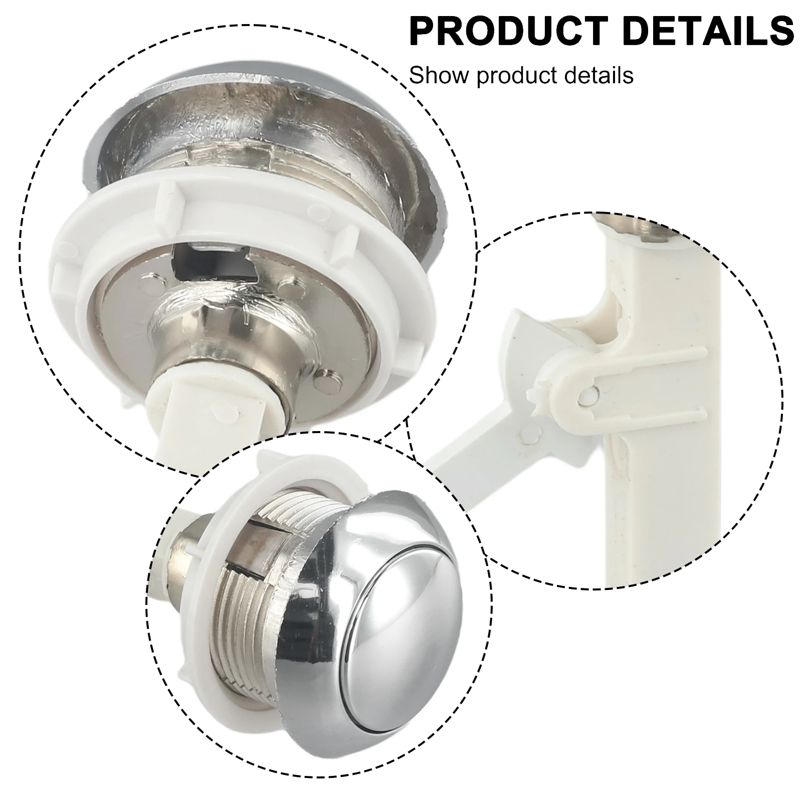 Toilet Flush Switch Toilet Water Tank Replacement Button Toliet Repair Accessories Toilet Drain Control Switch Parts