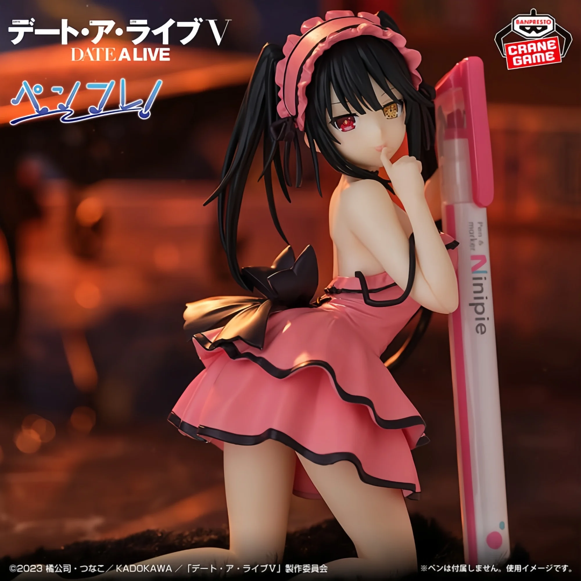 Bandai Banpresto Date a Live Tokisaki Kurumi 13 cm Vestito da cameriera Sexy Stile carino Figura da collezione Regalo Genuino Anime Ornamento