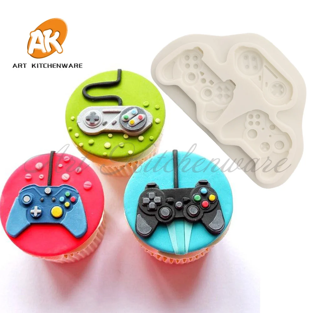 Gamepad Design Fondant Silicone Mold Cake Molds DIY Cake Decorating Tools Chocolate Gumpaste Moulds Candy Resin Clay Mould