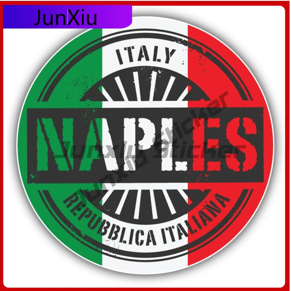 

Naples Italy World Cool Limited Durable Modern Window Decal Sticker Waterproof Vinyl Car Laptop Bumper Auto Exterior Gift