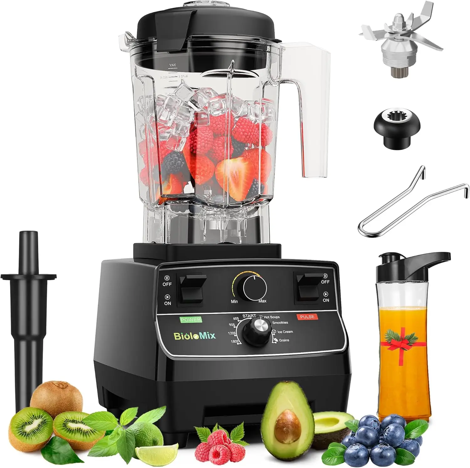

Professional Smoothie Blender, Countertop Blender,Commercial Blender 2200W High Power with 68oz Pitcher, Smart Presets,blenders