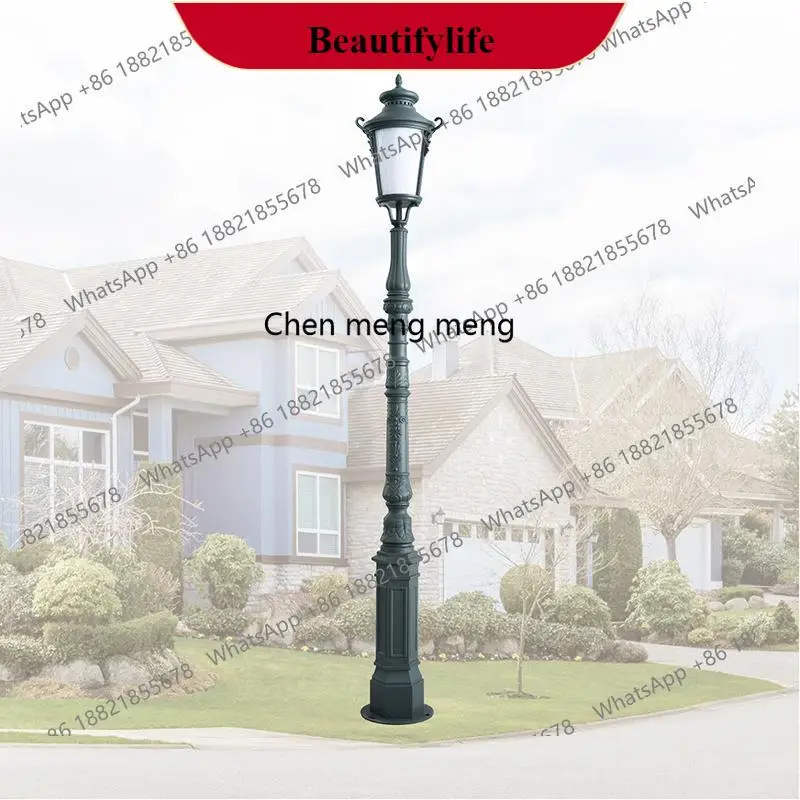 

G153 3M светодиодный европейский одиночный литой алюминиевый садовый светильник в стиле ретро, классический уличный светильник для парковой виллы