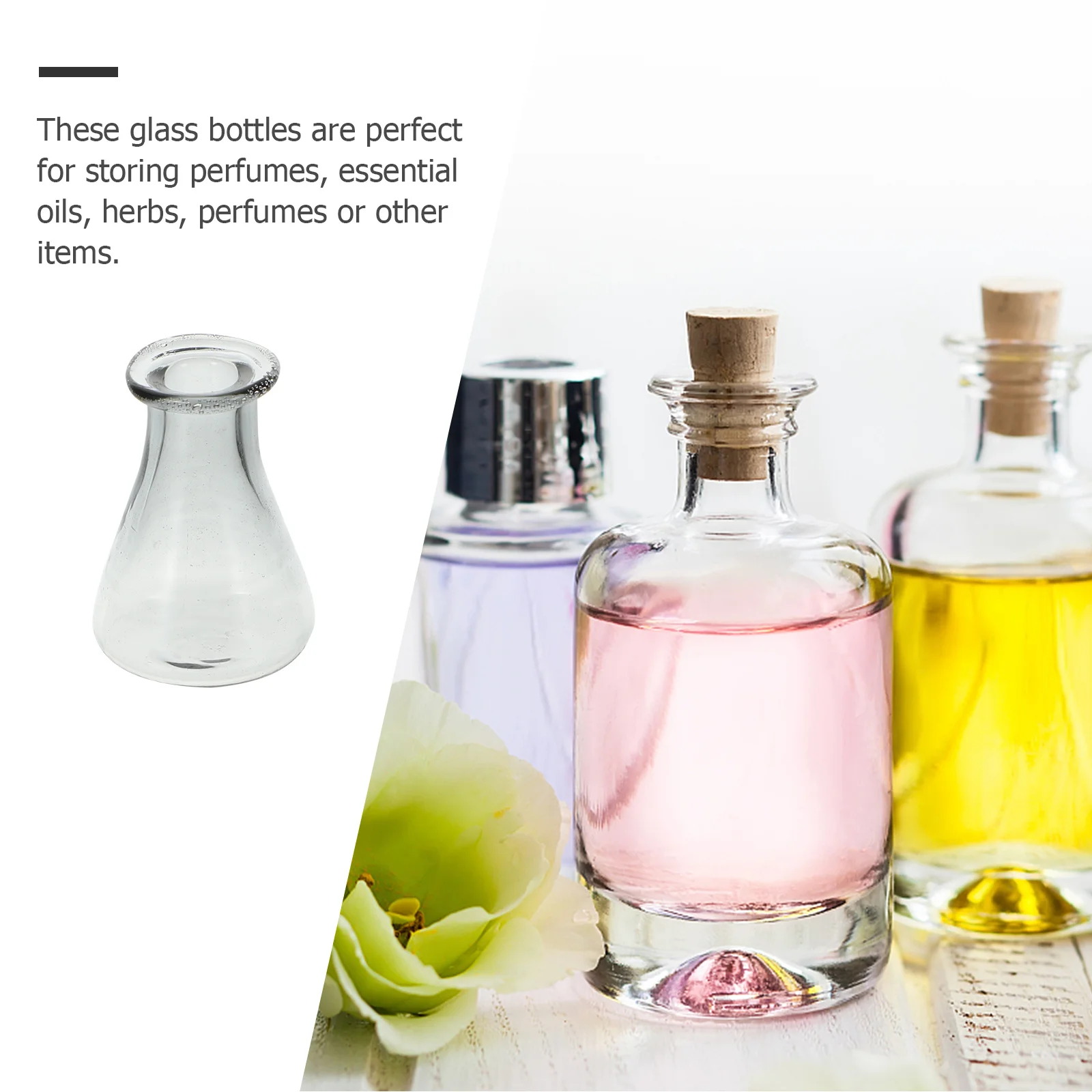 

Glass Bottle Pendant Wishing Bottles Craft Decors Liquid Storage Jar DIY Accessories Drift