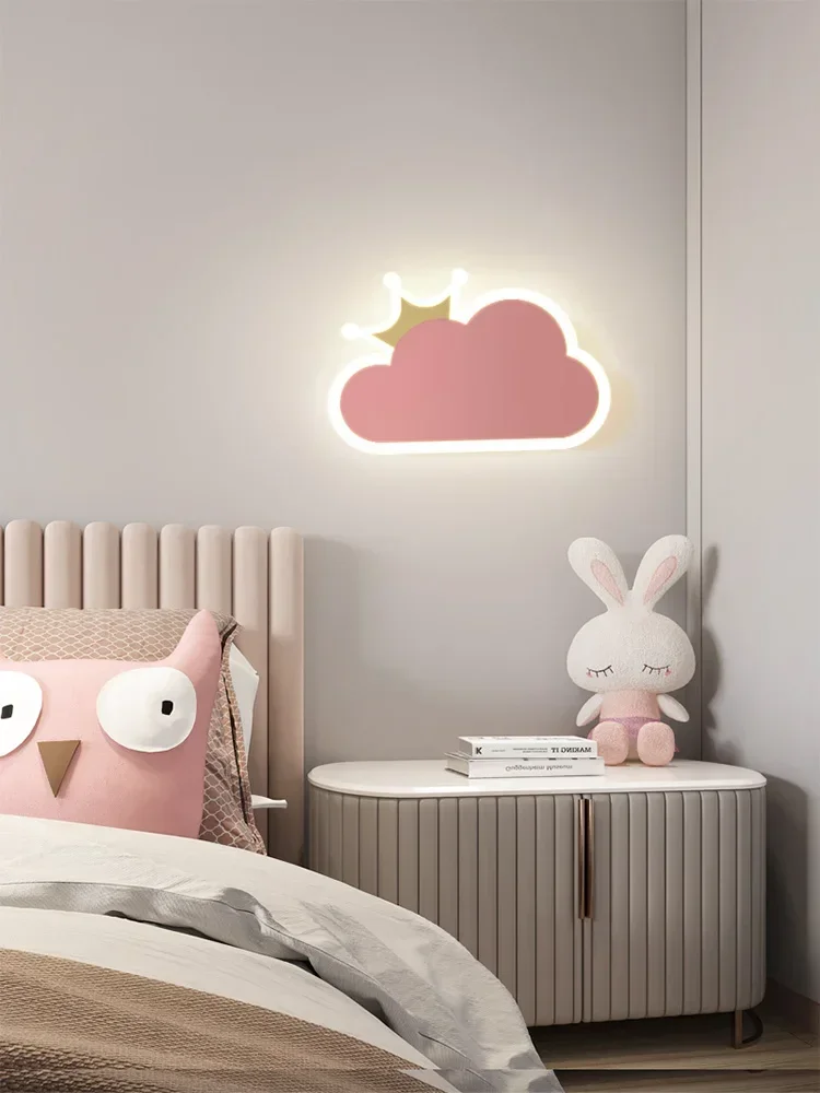 

Cloud Wall Lamp Nordic Instagram Style Creative Minimalist Modern Minimalist Boys and Girls Children's Room Bedroom Crown