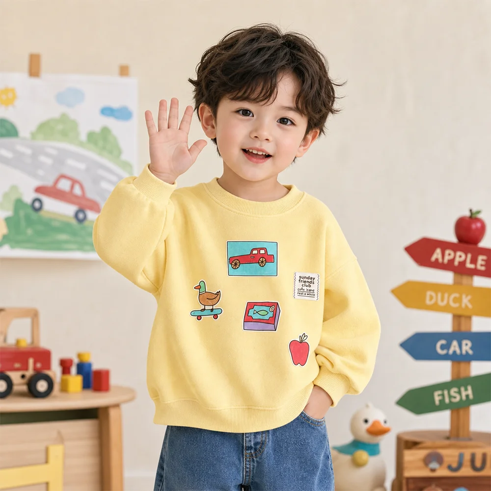 Moletom Infantil Unissex com E - Winter Clothing For Toddlers avaliação e preço