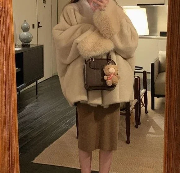 معطف نسائي فضفاض جديد لخريف وشتاء 2025