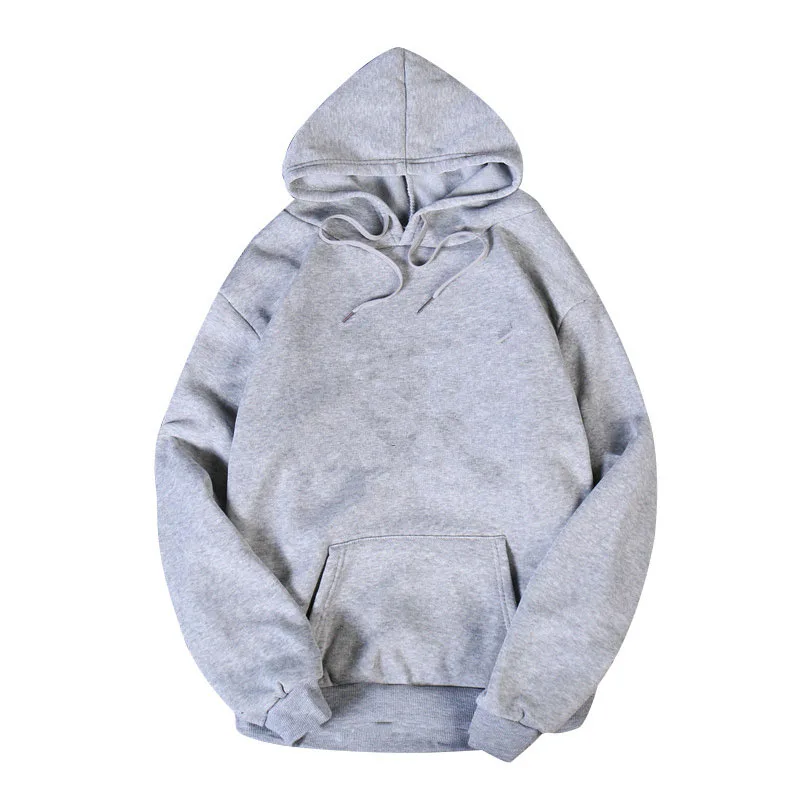 Lucyever Woman Hoodies Sweatshirts Solid Color Casual Loose Hooded Pullovers Women Streetwear Hip Hop Unisex Couple Hoody Shirt