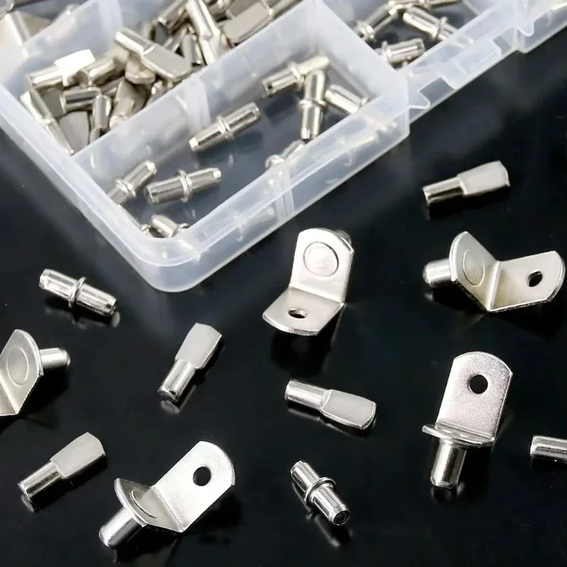 110 قطعة بين قوسين الرف دعم ترصيع أوتاد أرفف دبوس معدني فاصل الأثاث الجرف جدار جبل قوس حامل للخزانة