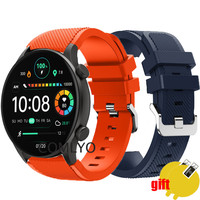 3in1 for Haylou Solor plus RT3 GST lite RT2 Strap Smart Watch Band Silicone Replacement Bracelet Screen Protector Films