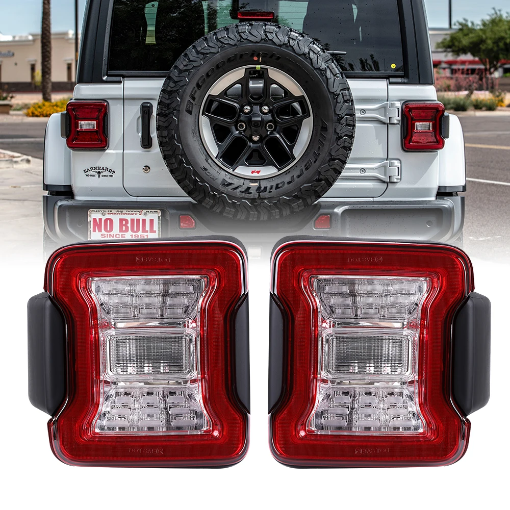 

Led Tail Light For Jeep Wrangler JL 2018 2019 Car Light USA/European Version Led Rear Lamps Brake Reverse Daytime Running Lights