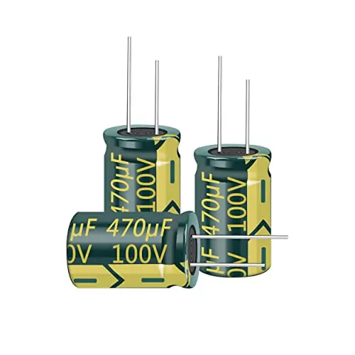 10PCS 100V 470UF Capacitor 16x25MM(0.63x0.98in) High Frequency Aluminum Electrolytic Capacitors for TV, LCD Monitor, Game