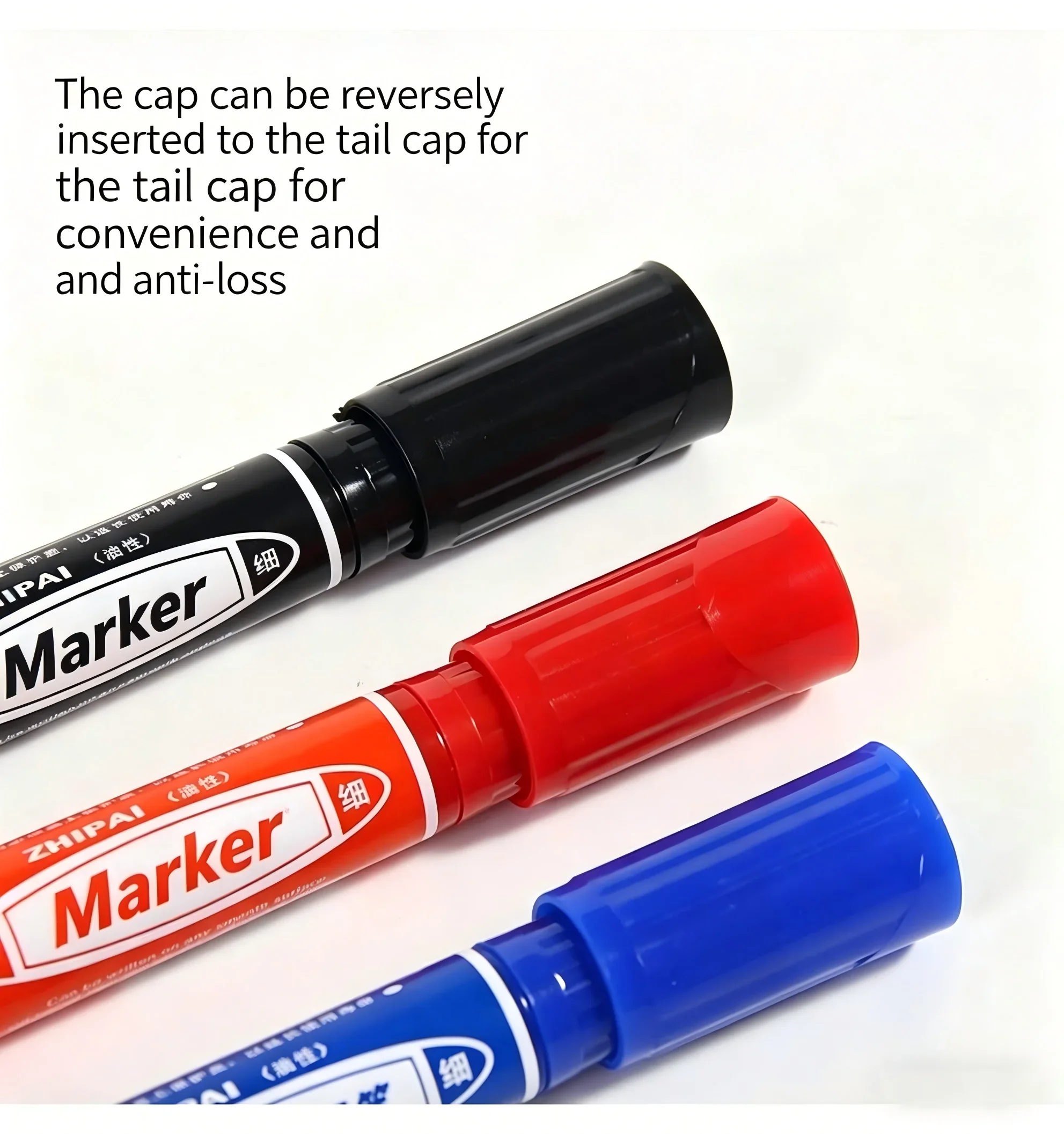 10Pcs ZP805 Large Double Tip Permanent Marker Oil-based Non-fading Waterproof Marker Pen for Shipping Logistics Marking