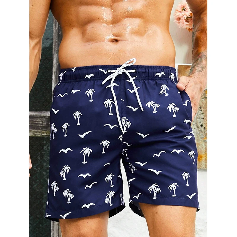 

Гавайские пляжные шорты с 3D принтом кокосовой пальмы, мужские негабаритные спортивные штаны для серфинга, купальники, плавки, детская одежда