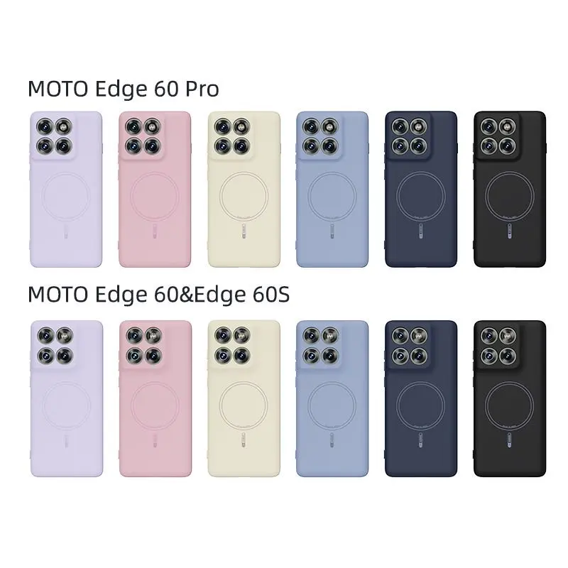 حافظة هاتف مغناطيسية من السيليكون السائل Magsafe لهاتف موتورولا Edge60Pro Edge60Fusion 60S Moto G 5G 2026 G Play حافظة شحن لاسلكية #6