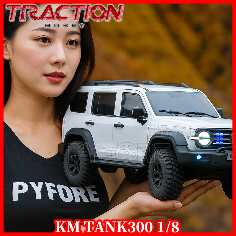 

TRACTION KM TANK300 Simulation Hard Shell Version 1/8 RC cars for adults Electric Remote Control Car Model Off-Road RC Crawler