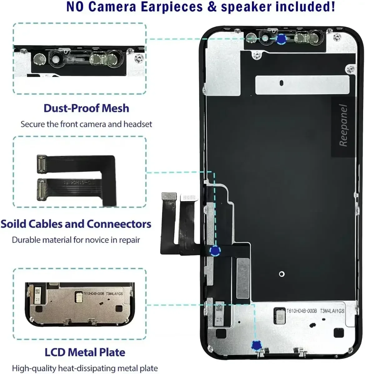 AAA+ 100% OLED Pantalla for iphone 11 LCD Display Touch Screen Digitizer Assembly for iPhone 11 LCD Replacement