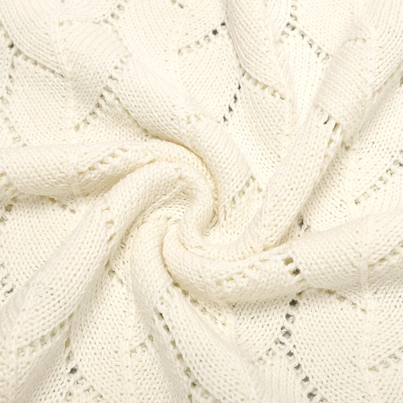 Anti-pilling oco bebê recém-nascido meninos e meninas final da primavera para o outono cobertores respirável malha algodão infantil swaddle envoltórios