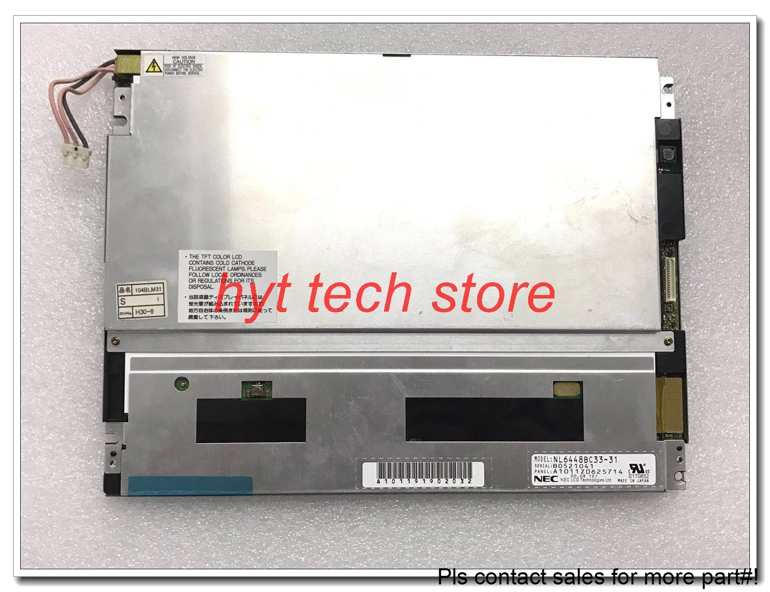 Original 10.4 inch LCD Panel NL6448BC33-31 NL6448BC33-31D 100% tested A+ Grade  before shipment