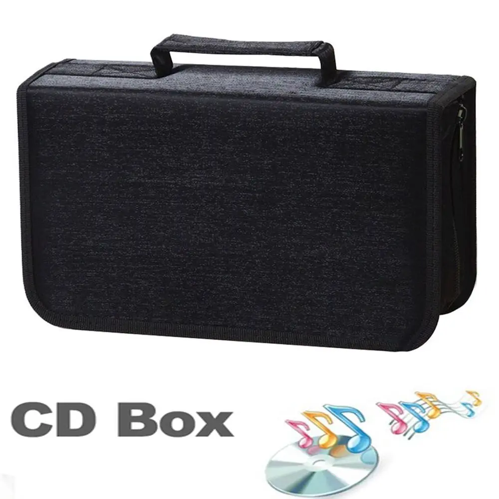 128 Disc CD DVD VCD Storage Bag with Carry Handle Collect Album Organizer Game Accessories