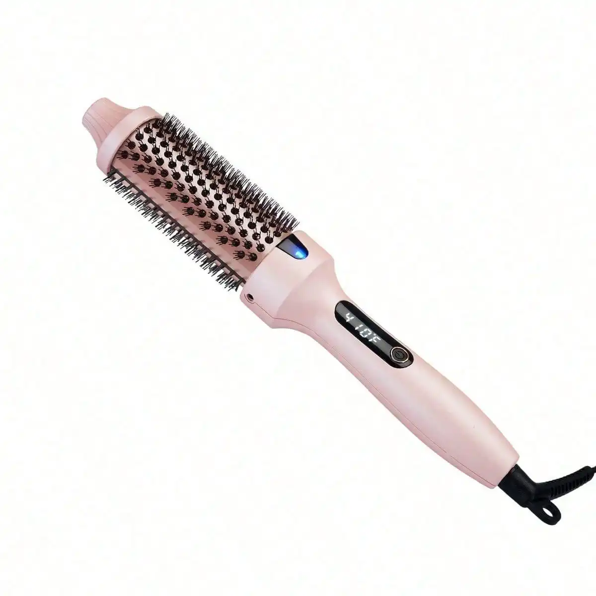 Hair Styling Tool: 2-In-1 Hot Air Brush For Straight/Curly Hair, Voluminous Looks & Perfect Bangs