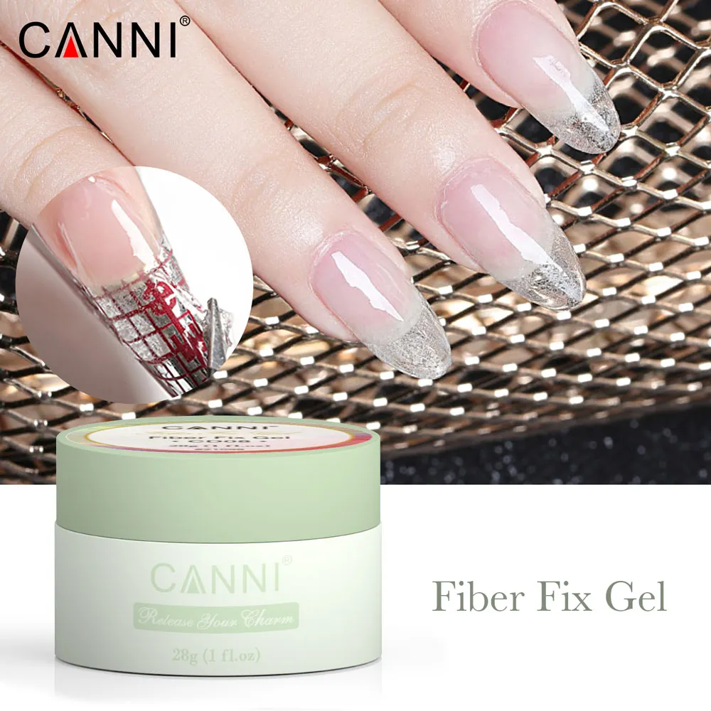 

CANNI Fiber Glass Gel Perfect Shaping Builder Nail Gel Polish Repairing Broken Nails Semi Permanent Soak Off UV Construction Gel