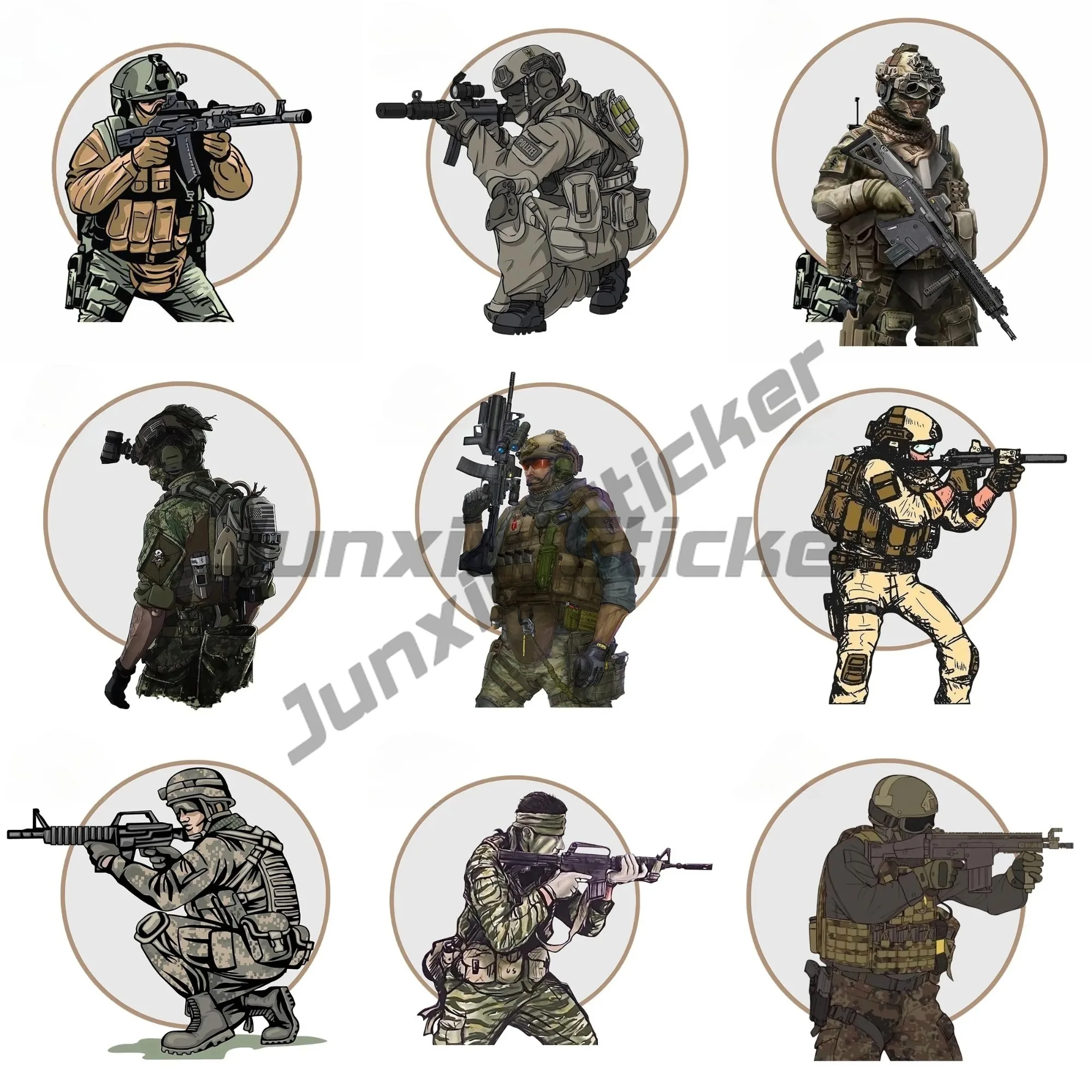 

Airborne Division Close Quarters Combat Special Forces Vinyl Car Sticker Laptop Travel Luggage Decal Car Styling