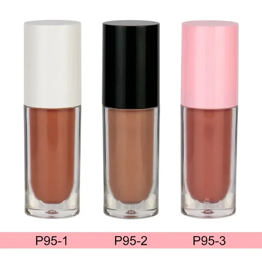 Private Label Lip Gloss Custom Logo Pigment Non-stick Selective Matte Glossy Waterproof Makeup Wholesale Cruelty Free P95 Tube