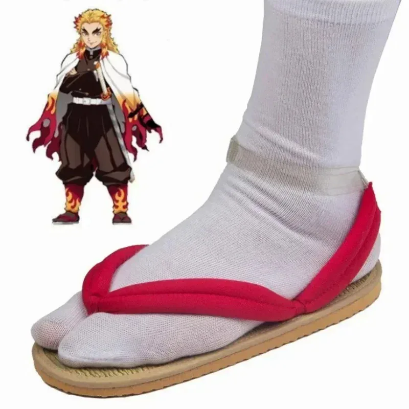 Anime Adults Kids Cosplay Slippers Shoes Demon Slayer Tanjirou Kamado Nezuko Zenitsu Geta Hidden No Yaiba Sandals