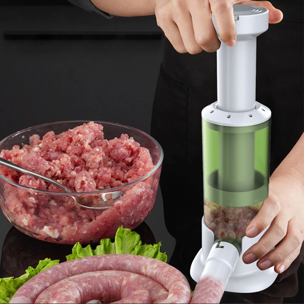 Manual Sausage Filling Machine Homemade Sausage Maker Tool Meat Stuffer Filler Salami Make Sausage Machine Kitchen Supplies