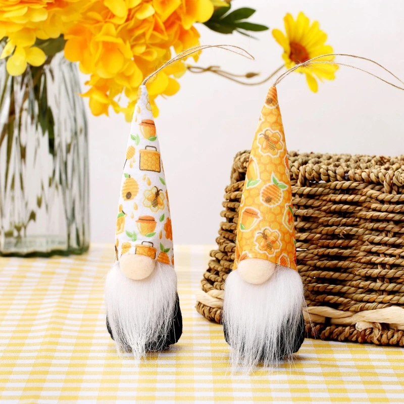 5/10pcs Bumble แขวน Gnome เครื่องประดับ Handmade ภาษาสวีดิชน้ำผึ้ง Elf ฤดูร้อนตกแต่งต้นไม้