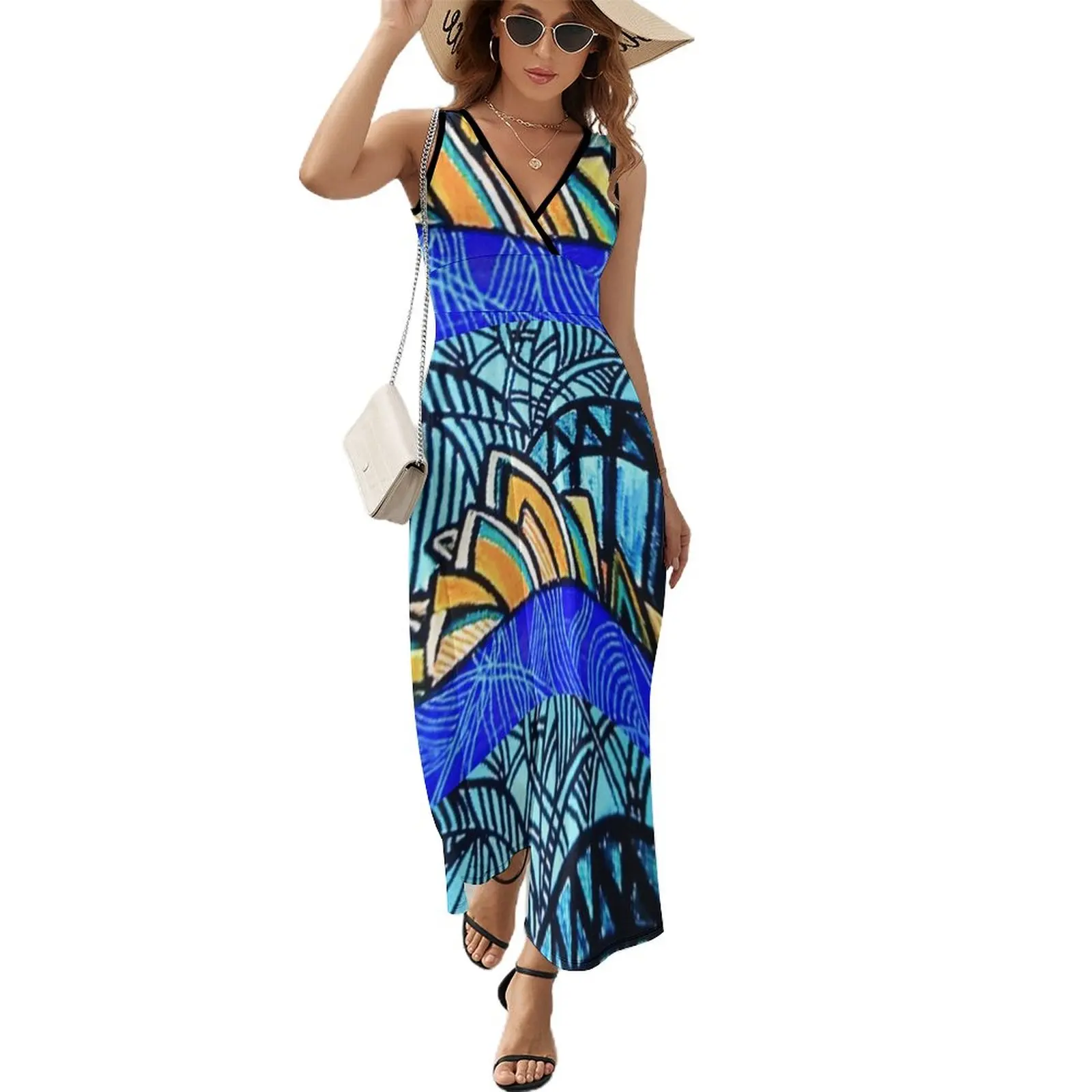 

Opera House Sleeveless Dress women elegant luxury sexy for women Long summer woman 2024