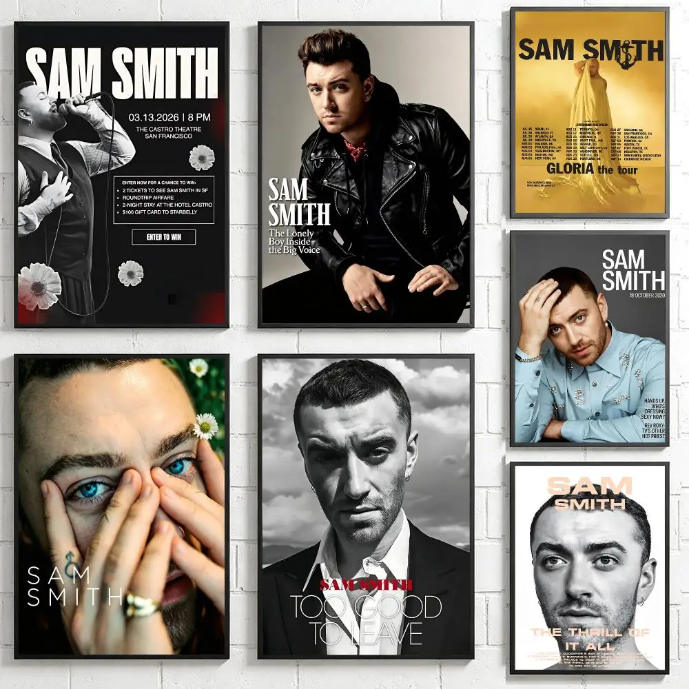 music Sam Smith Poster HD Poster Retro Industrial Style for Living Room Bar Corridor and Gift Giving